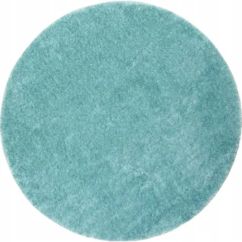 Koberec KULATÝ PROTISKLUZOVÝ KOBEREC SHAGGY TYRKYSOVÝ, MODRÝ, MALMO, průměr 67 cm