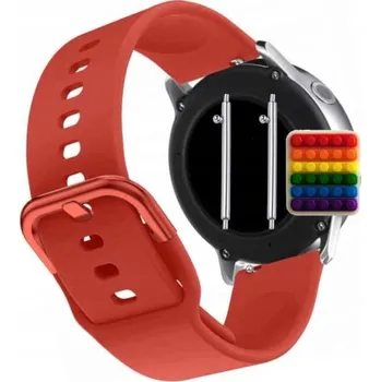 Pouzdro na mobilní telefon Řemínek / Pásek Řemínek pro Kalinco P22, Silikonový Červený s Poutkem, Nastavitelný