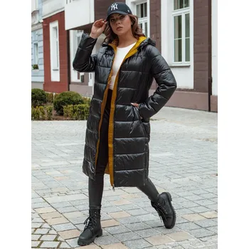 Dstreet Dámská bunda dlouhá BETHANNY s kapucí TY4552 Barva: Černá, Velikost: S