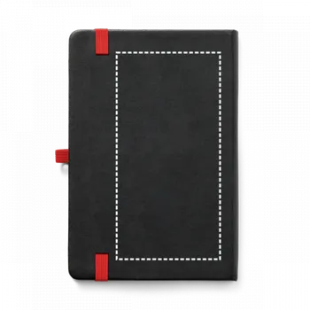 ROTH. Zápisník A5 z PU s linkovanými listy Sítotisk (plast, papír) (max. 3 barvy, 90 x 180mm) 3 barvy 3 Zadní