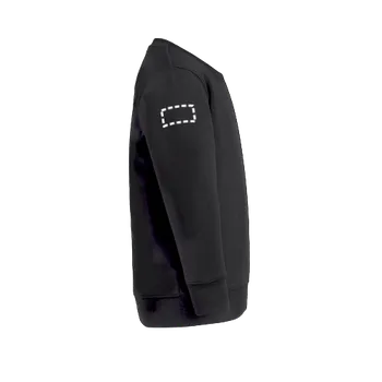 THC DELTA KIDS. Dětská mikina z recyklované bavlny a polyesteru 25 Sleeve, 80 x 40 3D výšivka, 12 barvy