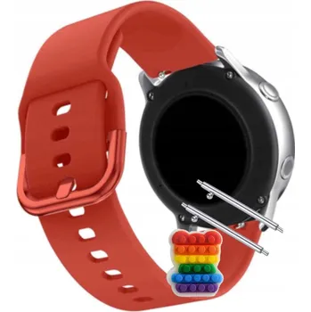 Pouzdro na mobilní telefon Pásek Řemínek pro Garett Sport 26, Silikon Červený Poutko, nastavitelný