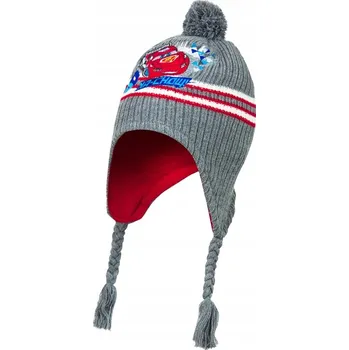 Čepice KupMa Šedá čepice s bambulí Cars - velikost 52