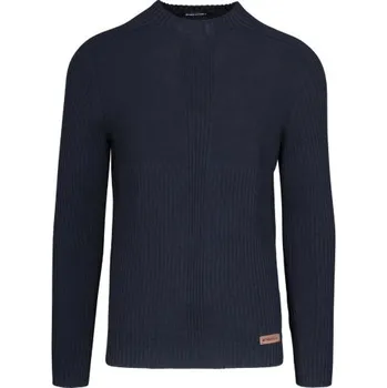 Pánský svetr Pánský svetr Stöckli SWISS MADE KNITTED PULLOVER RIPP - černá XL