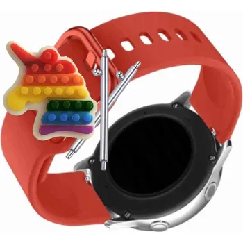 Pouzdro na mobilní telefon Pásek Řemínek pro Zeblaze Btalk 3 GPS, Silikon Červený Poutko, nastavitelný