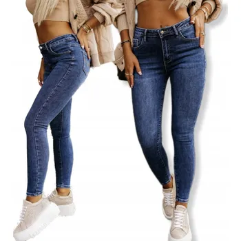 Dámské džíny Džíny M.SARA LIFE'S s vysokým pasem, přiléhavé, strečové ÚZKÉ NOHAVICE (úzké nohavice), velikost 26 XS