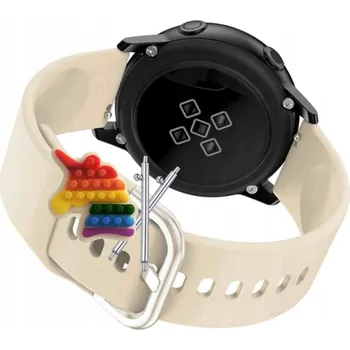 Pouzdro na mobilní telefon Pásek Řemínek pro Elixa ES176, Silikon Béžová Poutko, nastavitelný