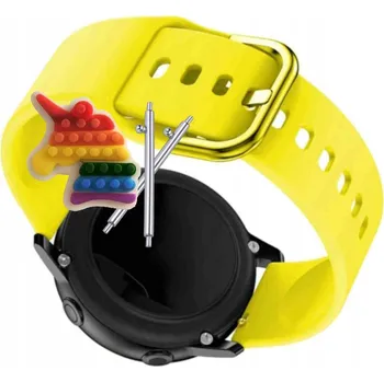 Pouzdro na mobilní telefon Řemínek Řemínek pro Mibro GS Pro 2, Silikonový Žlutý Smyčka, nastavitelný