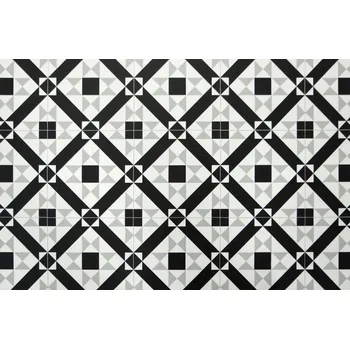 pvc podlaha PVC PODLAHOVÁ KRYTINA JAKO GUMOLIT LINOLEUM šíře 4 m GEOMETRICKÁ MOZAIKA KOSOČTVERCE