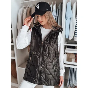 Dámská prošívaná vesta OLINVIA Dstreet TY4835 Barva: Černá, Velikost: XL