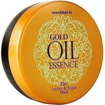 Vlasová regenerace Montibel-lo Gold Oil Essence regenerační maska s arganovým olejem (Maska na vlasy s jantarem a arganovým olejem) 200 Ml