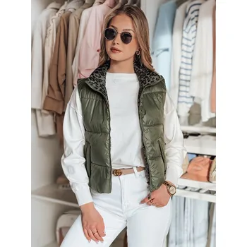 Dámská vesta DSTREET CHIPUFF ZELENÁ S