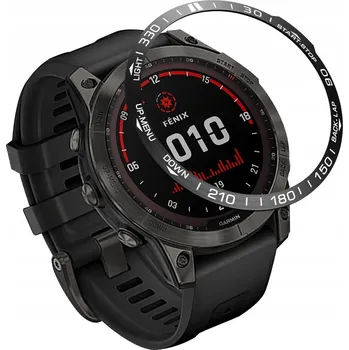 Pouzdro na mobilní telefon BEZEL Ring Kroužek Ocel Kryt pro Garmin Fenix 7