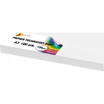 Kancelářský papír Technický papír karton bílý 190g 100 listů A3