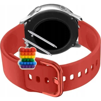 Pásek Řemínek pro Garmin Watch Forerunner 245, Silikon Červený Poutko