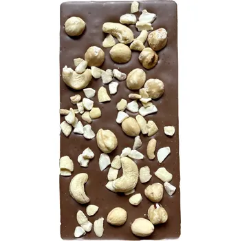 Čokoláda ZAMLSEJ Mléčná čokoláda s oříšky Balzám na Nervy, 100g