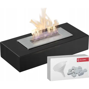 Biokrb Volně stojící biokrb Kratki 34 x 7 x 15,5 cm černý