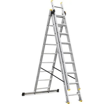 Žebřík Žebřík průmyslový víceúčelový Al 3x9 PRAKTIKMAXMIX Sklad14 g200018 (PRAKTIKMAXMIX Sklad14 )