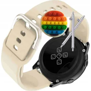 Pouzdro na mobilní telefon Pásek Řemínek pro Forever Grand 2 SW-710, Silikon Béžová Poutko, nastavitelný