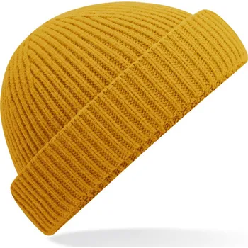 Pracovní přilba Beechfield Čepice Harbour B 383R, pletená COT53383R08599-mustard UNI Hořčicová