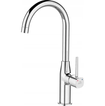 Vodovodní baterie Kuchyňská stojánková baterie Laveo Polla stříbrná