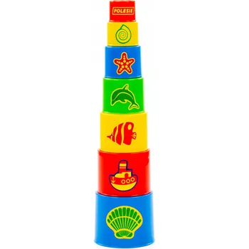 Polesie věž z pyramidových kelímků do koupele oceán