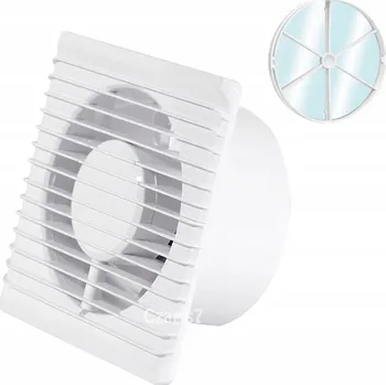 Domácí ventilátor KOUPELNOVÝ VENTILÁTOR SE ZPĚTNOU KLAPKOU STANDARD TICHÝ Fi 100
