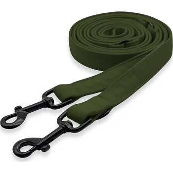 Vodítko pro psa PafDog® Softshellové přepínací vodítko PafDog®, 2 délky, KHAKI ZELENÁ DÉLKA: 2,5m, ŠÍŘKA VODÍTKA: 20 MM