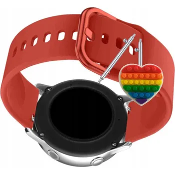 Pouzdro na mobilní telefon Pásek Řemínek pro Samsung Gear Sport, Silikon Červený Poutko, nastavitelný
