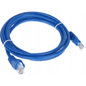 Síťový kabel Patchcord Delta U/UTP 5e RJ45 / RJ45 1,8 m modrý