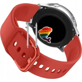 Pouzdro na mobilní telefon Pásek Řemínek pro Forever JW-500, Silikon Červený Poutko, nastavitelný