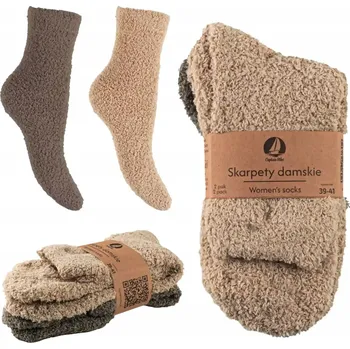 Dámské ponožky Dlouhé teplé zimní Ponožky Captain Mike 2 ks, velikost 39-41