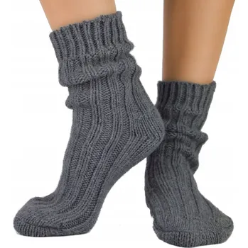 Dámské ponožky NOVITI dámské ponožky SW007-U-02 s vlnou z alpaky ŠEDÉ 35-38