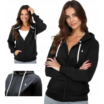 Dámská mikina Dámská mikina s kapucí Mikina černá Captain Mike velikost XL