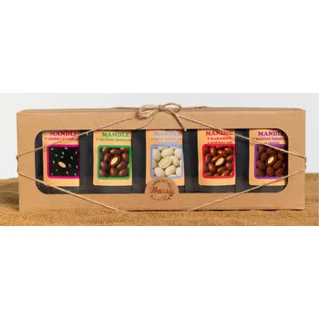 Dárková krabička Dárková sada sladkých mandlí mix 5ks (Dárková sada sladkých mandlí mix 5ks)