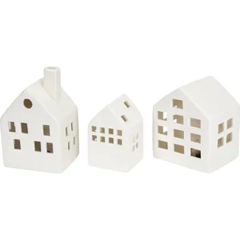 Sada keramických svítících domků KO-DD1000520
