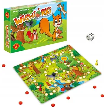 Desková hra Stolní hra Veverky - rodinná, strategická a logická hra pro děti, rozvíjející postřeh. Stolní hra Veverky - rodinná hra Alexander