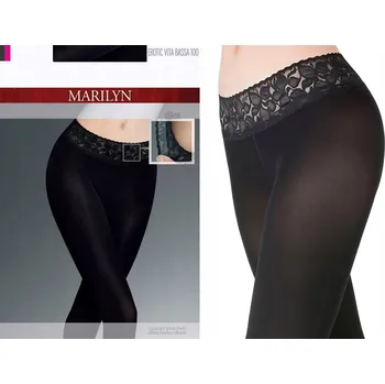 Dámské punčochy Punčocháče hladké Marilyn VITA BASSA 100den černé Nero velikost 1/2
