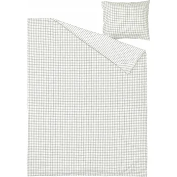 Povlečení IKEA DOFTAKLEJA Sada povlečení 150x200/50x60 Bavlna bílá/antracit