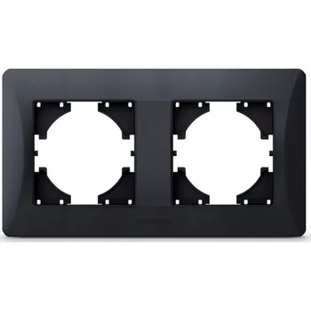 Elektrická zásuvka Rámeček Anténní zásuvky, Elektrické, Internetové, USB nástěnné Videx, černý