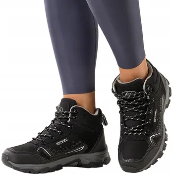 Dámské tenisky TREKOVÉ BOTY Černé Dámské POHODLNÉ Šněrovací Softshell Sportovní vel. 37