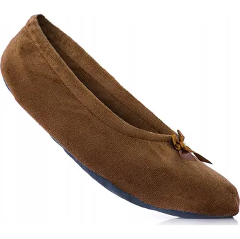 Dámské pantofle Lehké a pohodlné dámské pantofle hnědé balerínky domácí obuv vel. 38/39