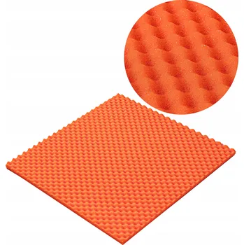 akustická pěna ZVUKOVĚ IZOLAČNÍ AKUSTICKÁ PĚNA NA ZEĎ VLNA PANEL 50x50 oranžová
