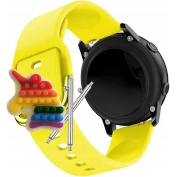 Pouzdro na mobilní telefon Pásek Řemínek pro Amazfit Cheetah, Silikon, Žlutá smyčka, nastavitelný