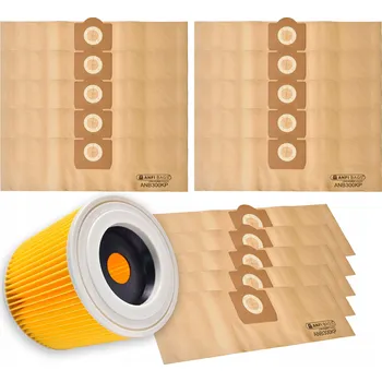 Sáček do vysavače FILTR 15x SÁČKY DO VYSAVAČE KARCHER MV3 WD 3.200