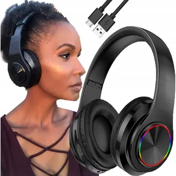 Sluchátka Bezdrátová sluchátka EMAVO náušní černá s mikrofonem Bluetooth 30 h