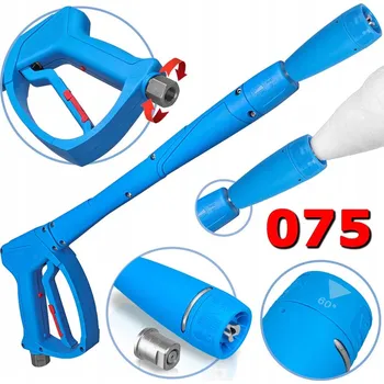 Příslušenství pro vysokotlaký čistič MTM PISTOLE 3/8" S PĚNOVACÍ HLAVICÍ + TRYSKA 075 PRO TLAKOVÉ MYČKY DO 280 BAR