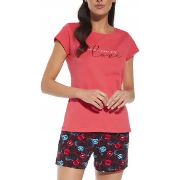 Dámské noční prádlo Cornette dámské pyžamo bavlna WITH LOVE 628/275 vícebarevné, velikost L