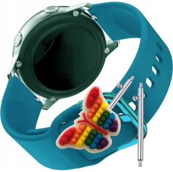 Pouzdro na mobilní telefon Pásek Řemínek pro Samsung Galaxy Watch Active, Mořský silikon, smyčka