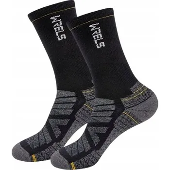 Pánské ponožky WRELS -SOCKS Trekkingové ponožky z merino vlny Termoaktivní turistické 39-44 černá